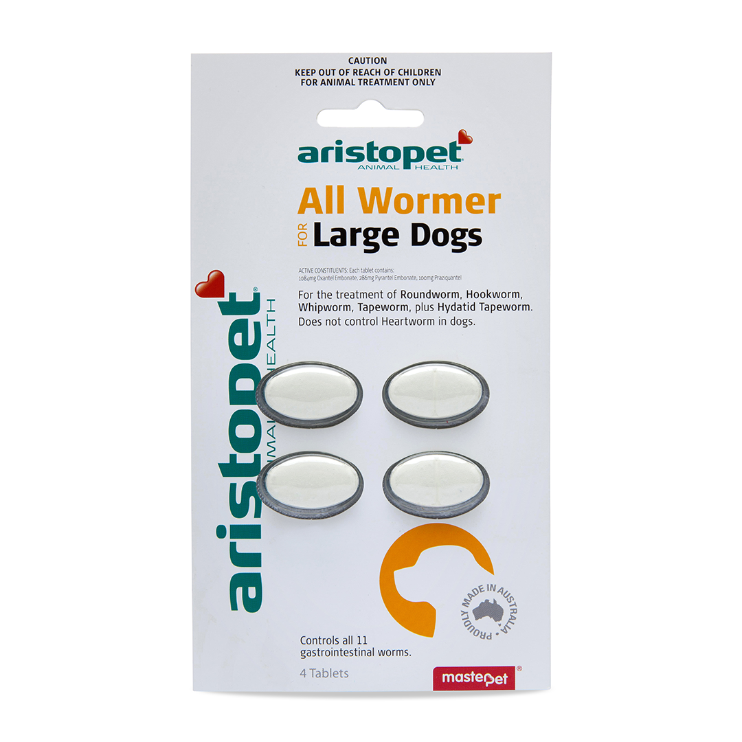 Aristopet All Wormer Large Dog 4 Packet