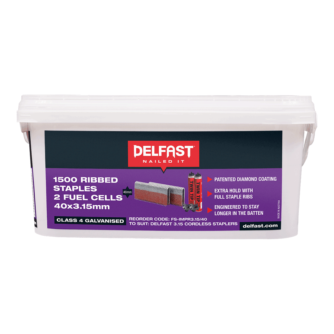 Delfast Staples Ribbed Fence With Fuel 40x3.15mm 1500 Packet
