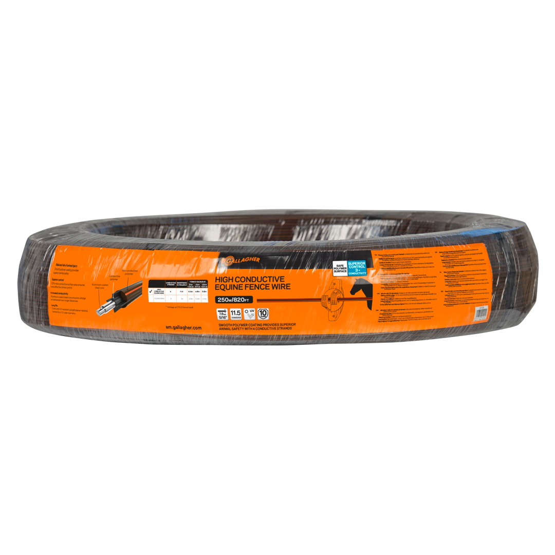 Gallagher Equine Fence Wire 250m Brown