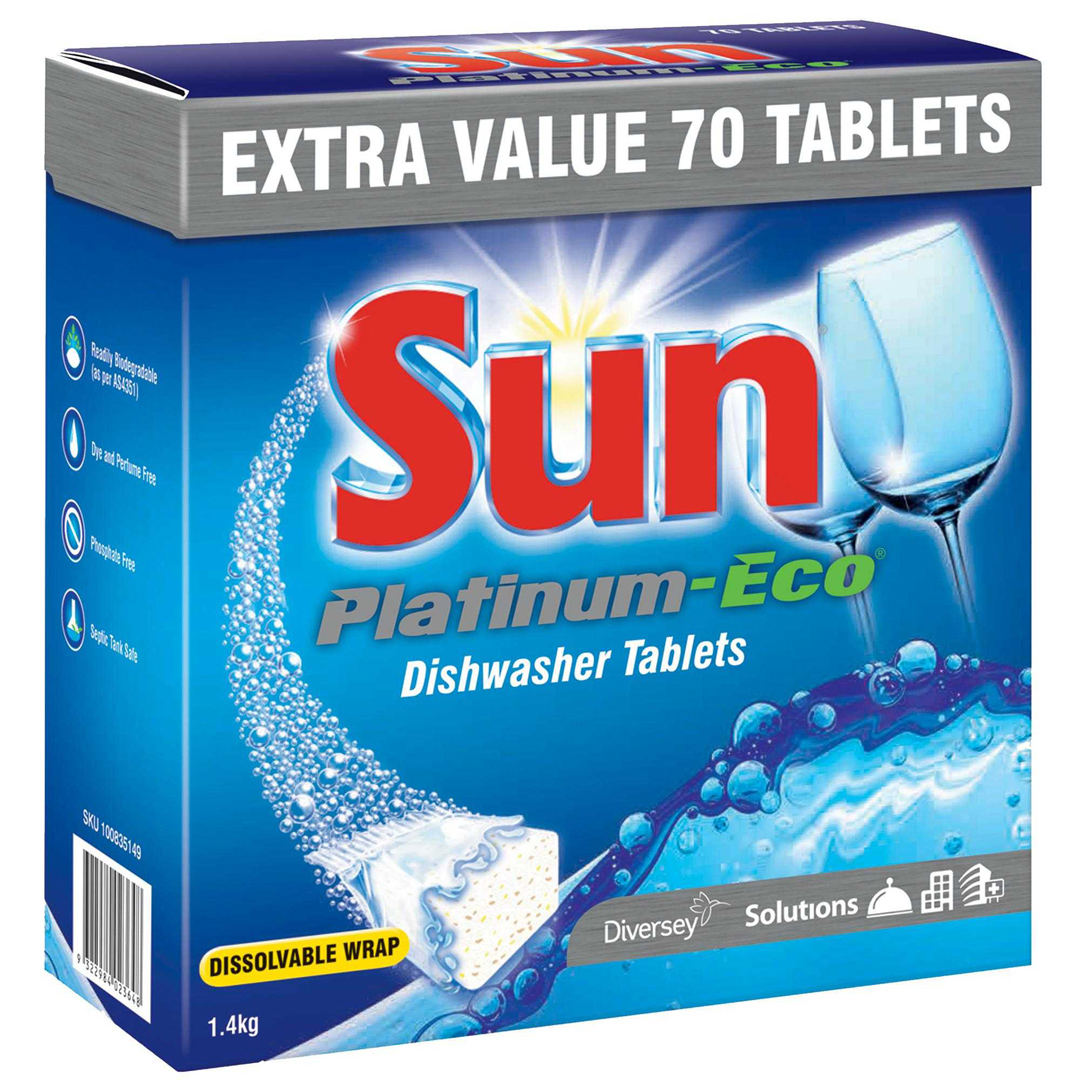 Sun Platinum Eco Dishwasher 70 Tablets