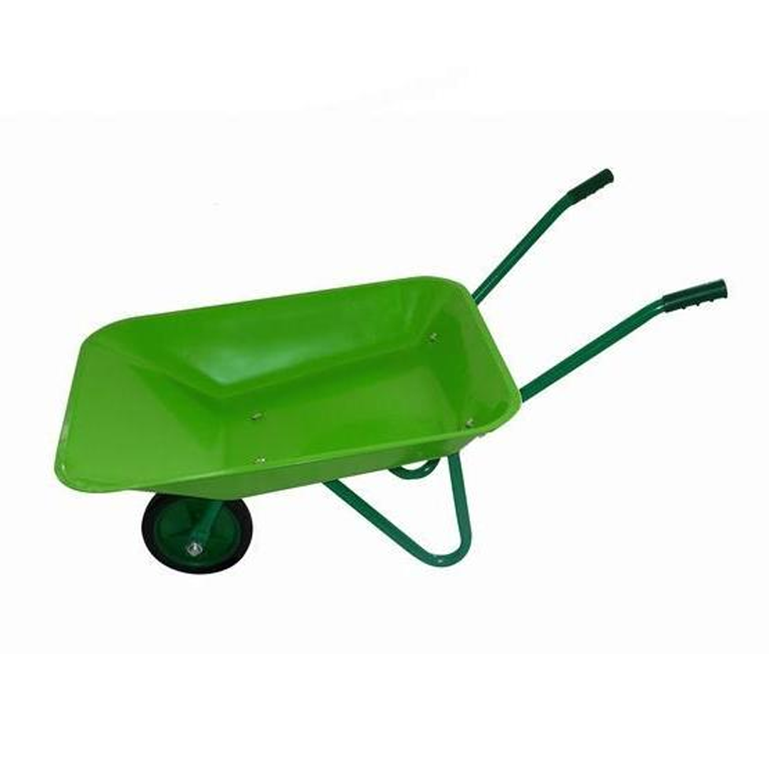 Lil Sprouts Children Wheelbarrow Metal Tray Green