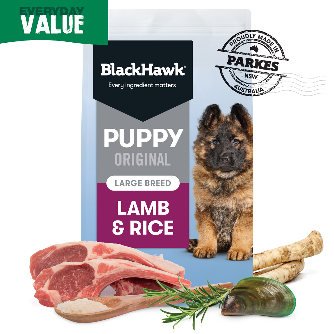 Black Hawk Puppy Large Lamb & Rice 20kg