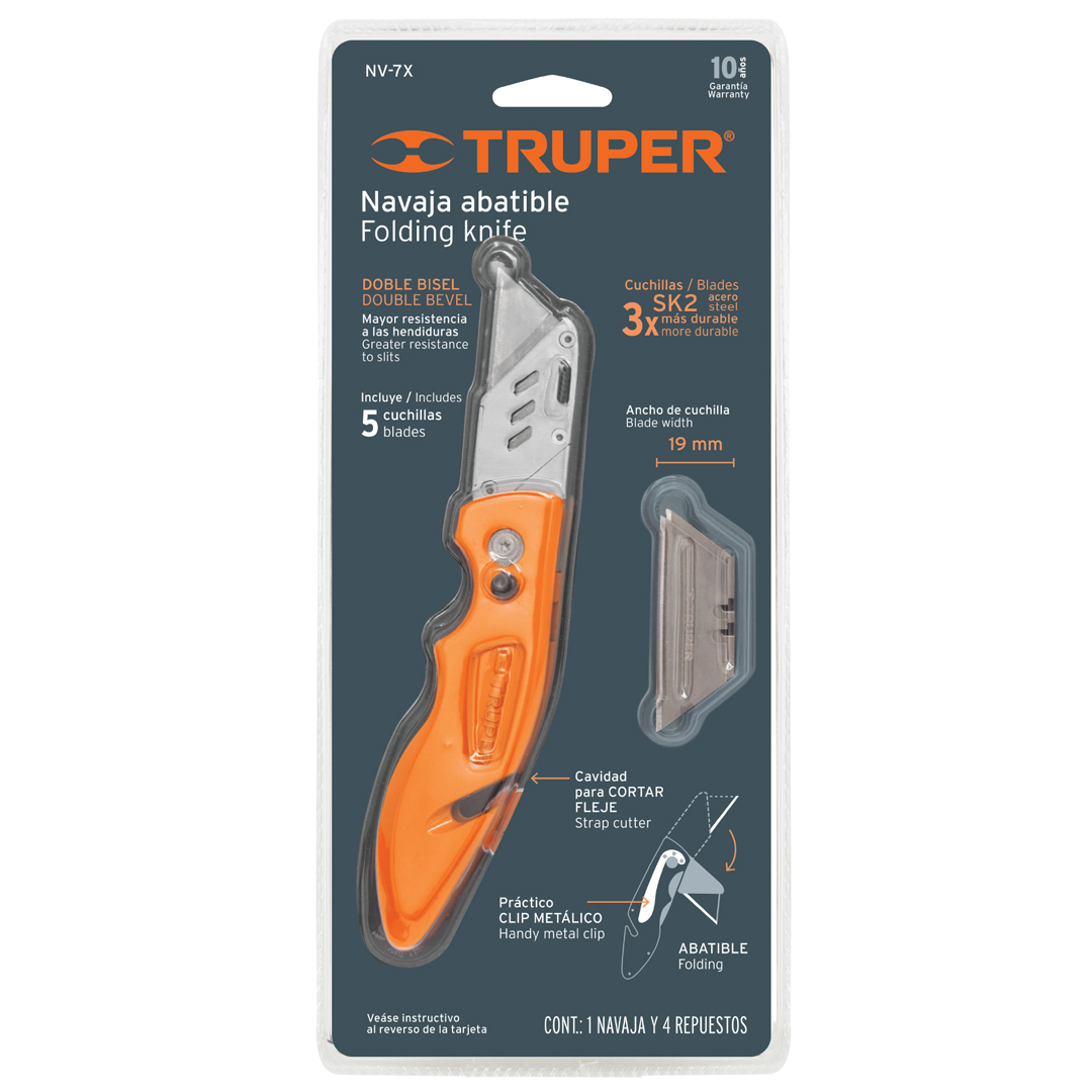 Truper Folding Utility Knife QuickChange
