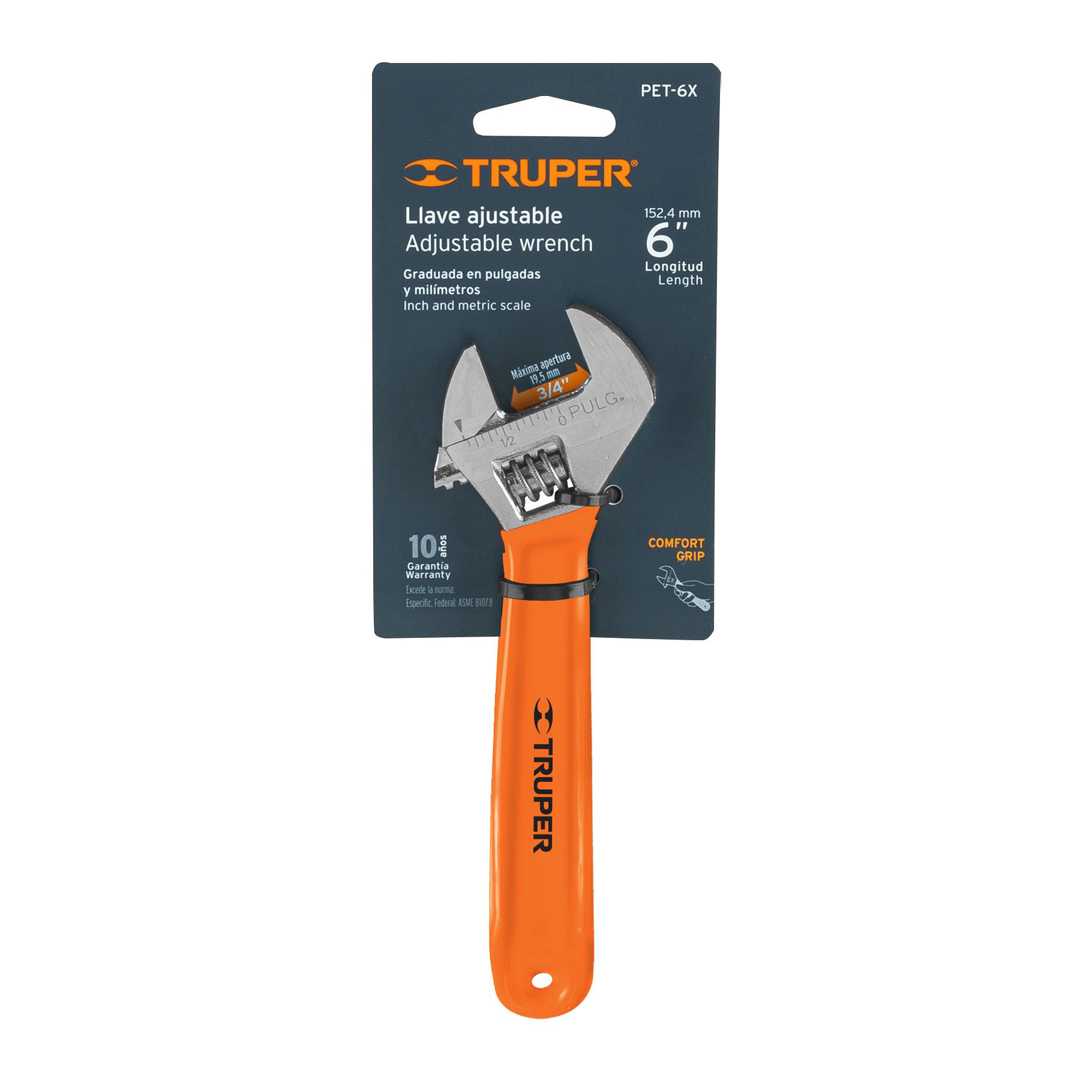 Truper Expert Adjustable Wrench 150mm