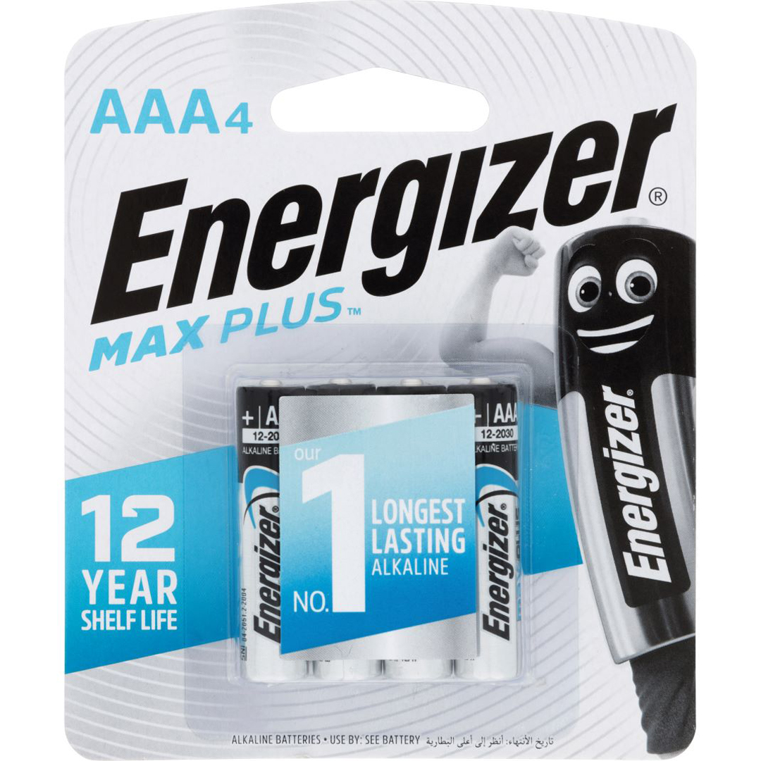 Energizer Max + Batteries AAA 4 Packet