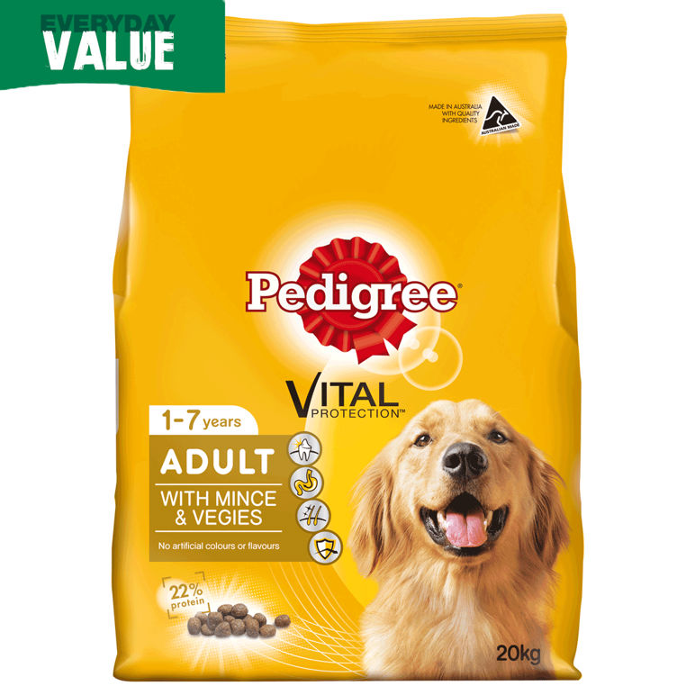 Dog food pedigree sales 20kg