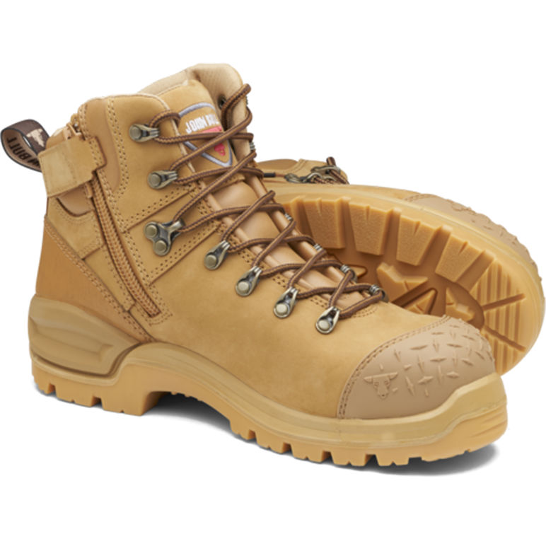 Womens side zip work 2025 boots