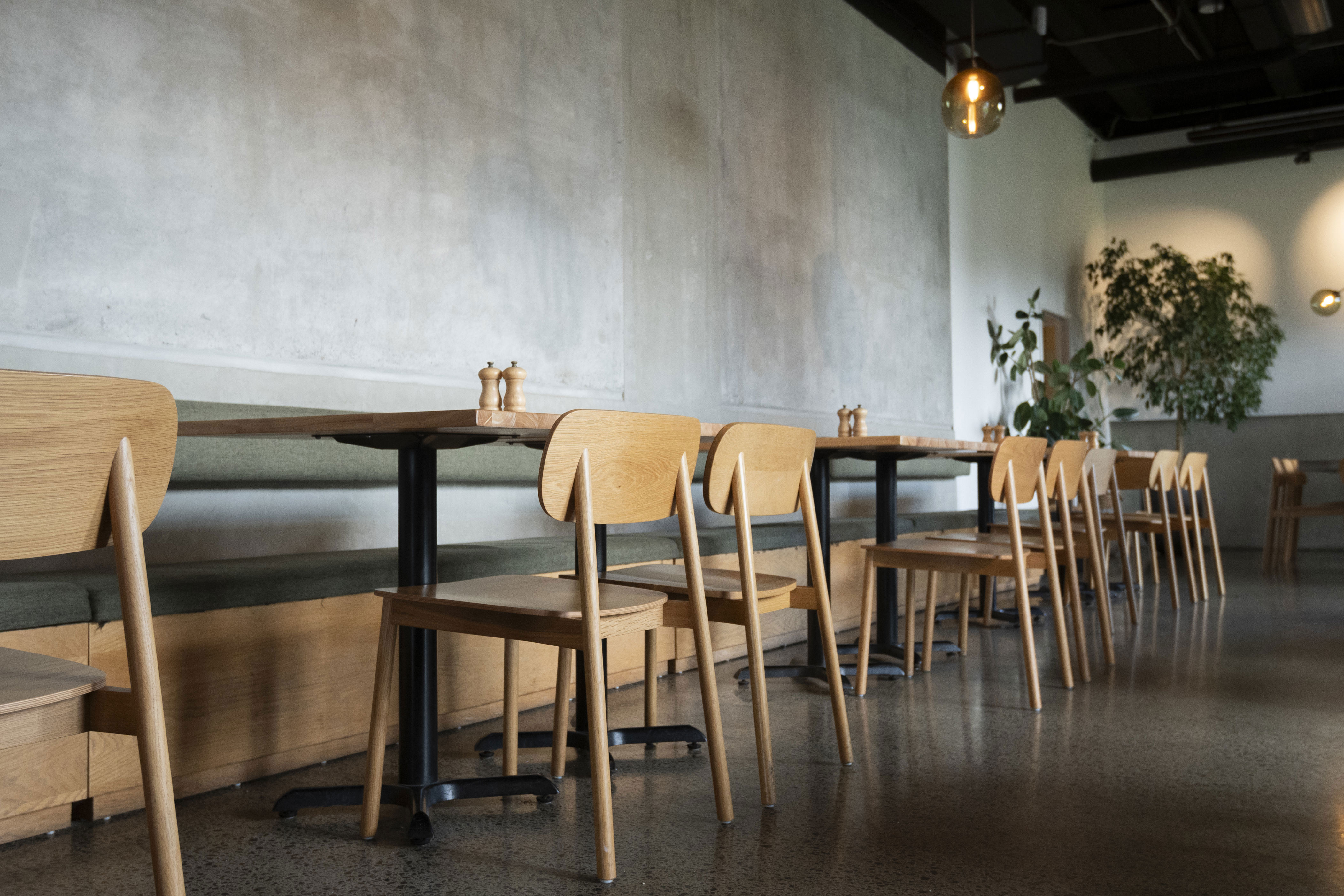 Williams eatery row of tables