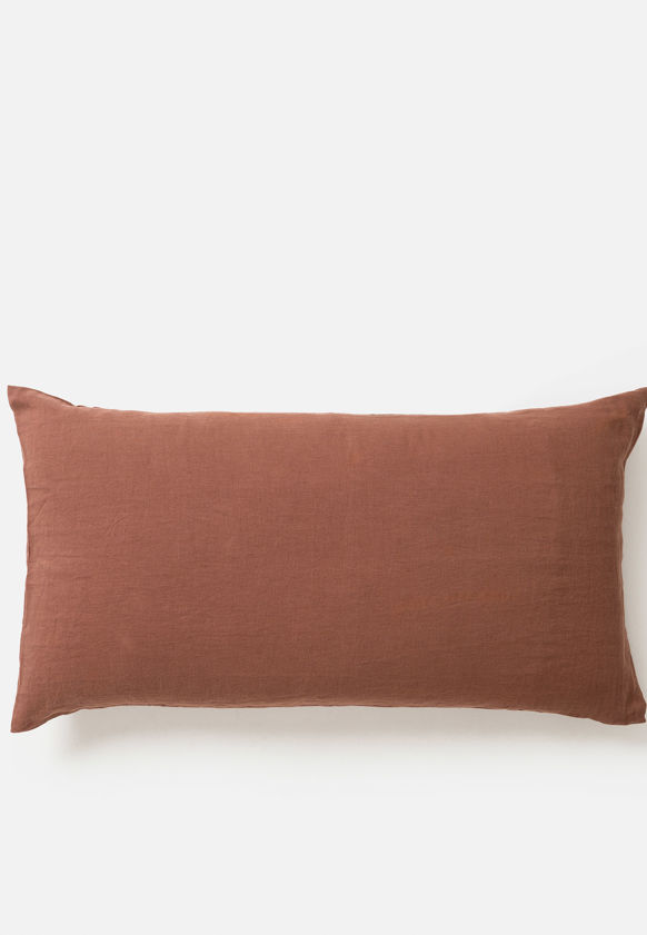 Plum Linen Lodge Pillowcase Pair
