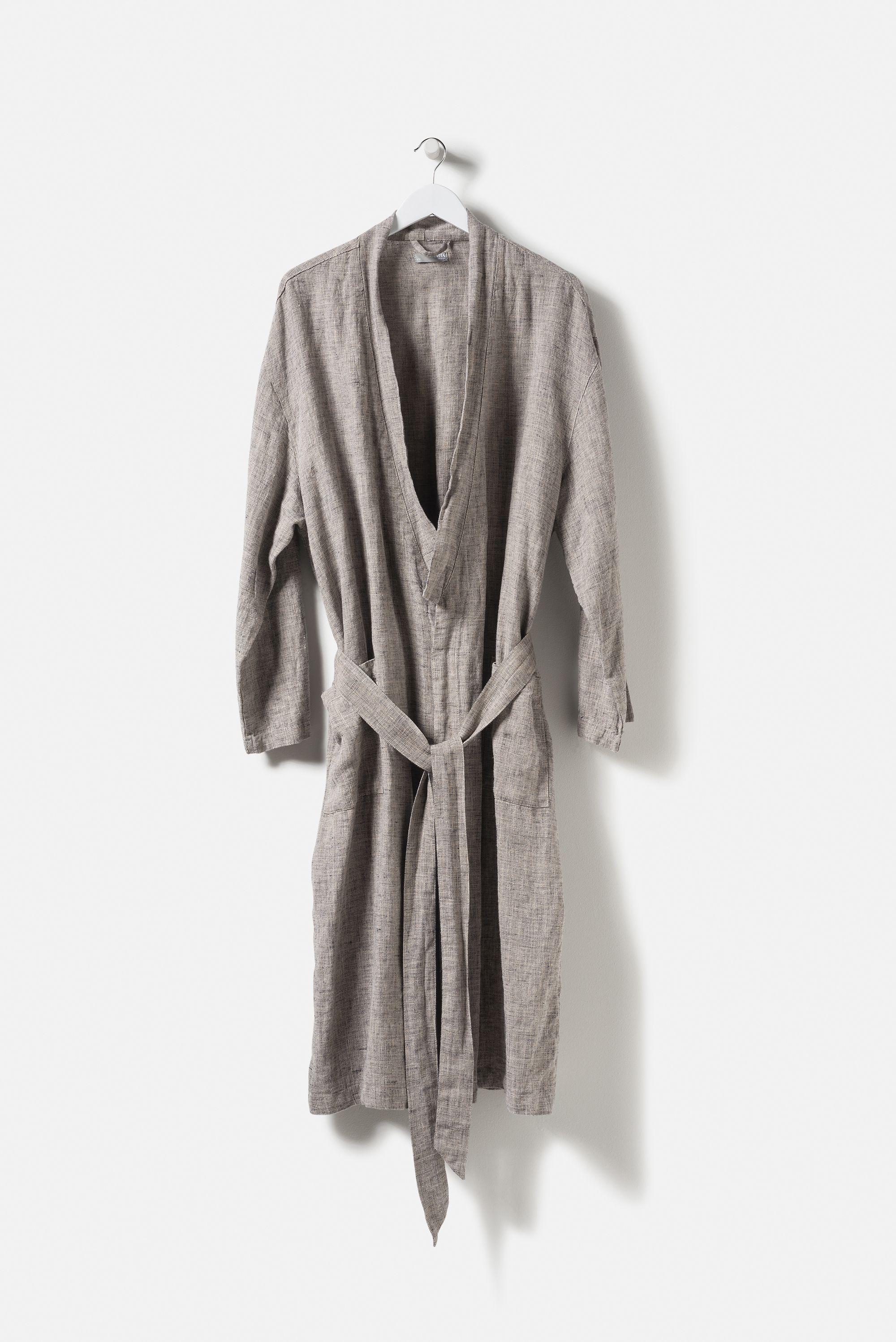 Chambray Men's Linen Robe
