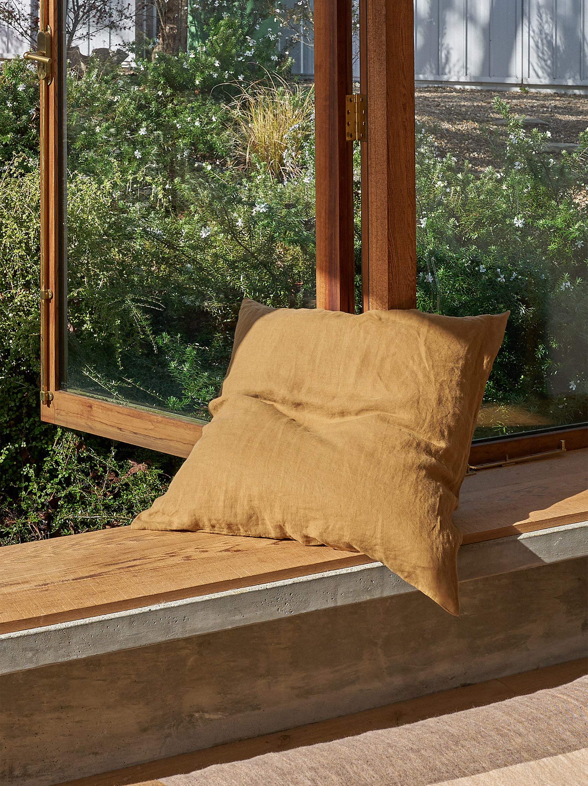 Ochre Linen Euro Pillowcase