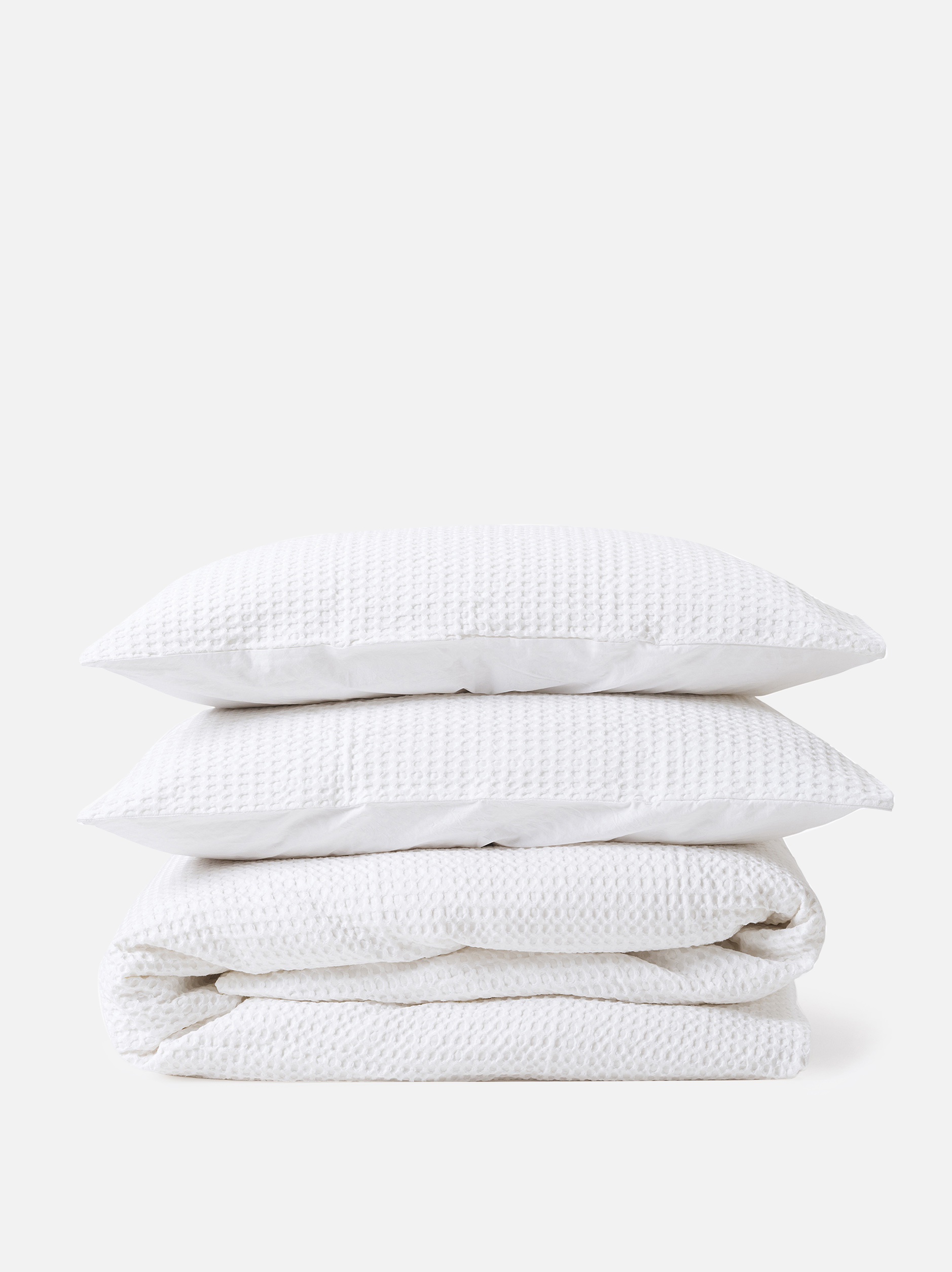 Organic Cotton Large Waffle Duvet Cover