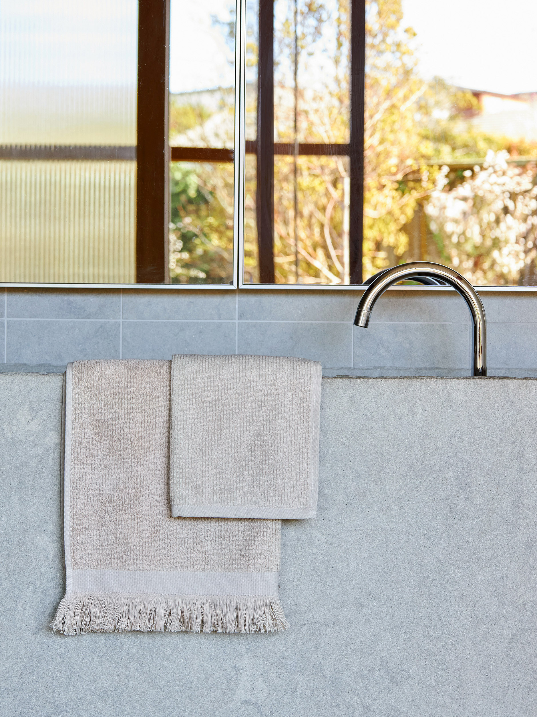 Ribbed Bath Towel Range