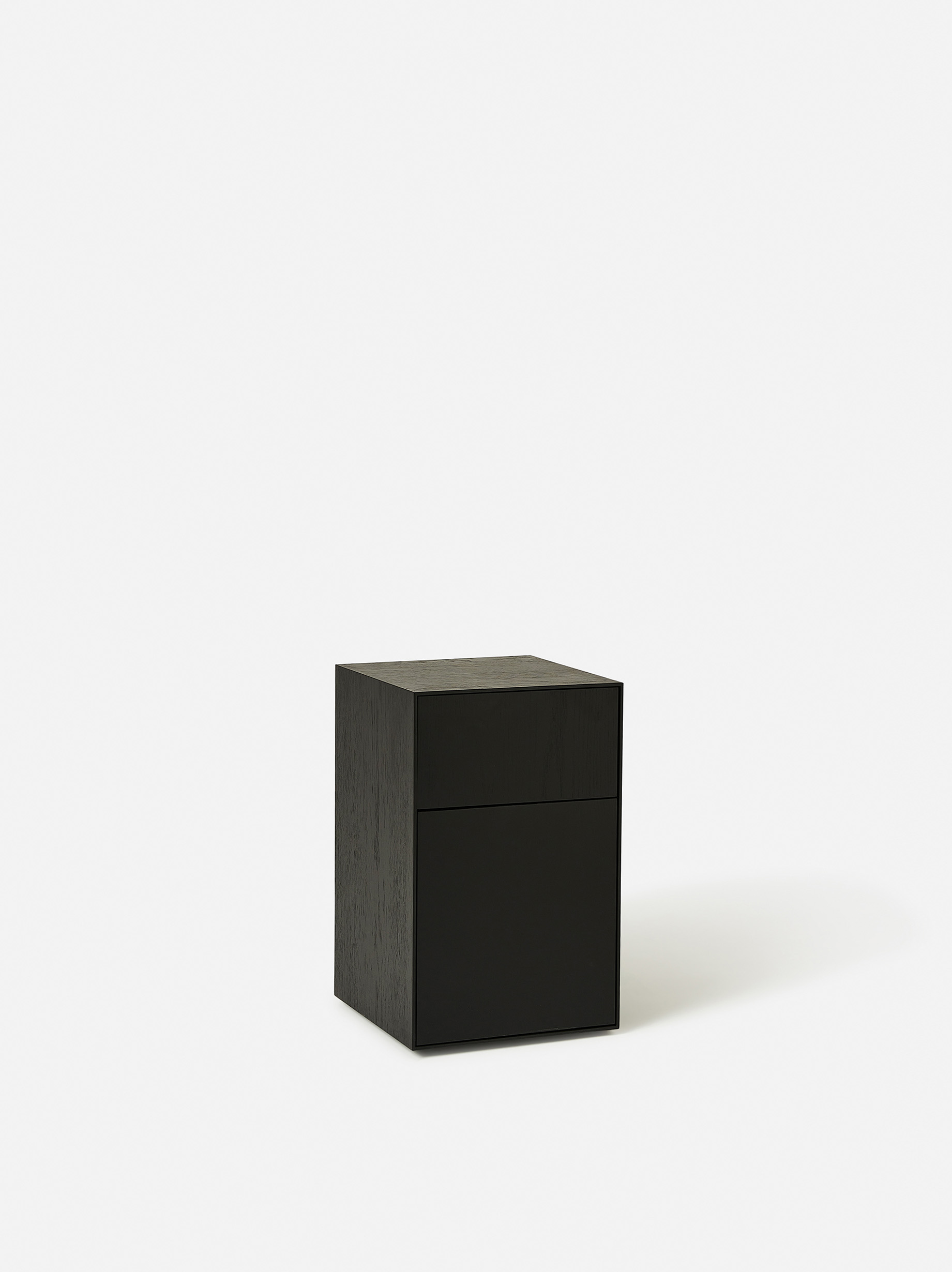 Oku Wooden Square Tissue Box - Black, CITTA, NZ Stockist