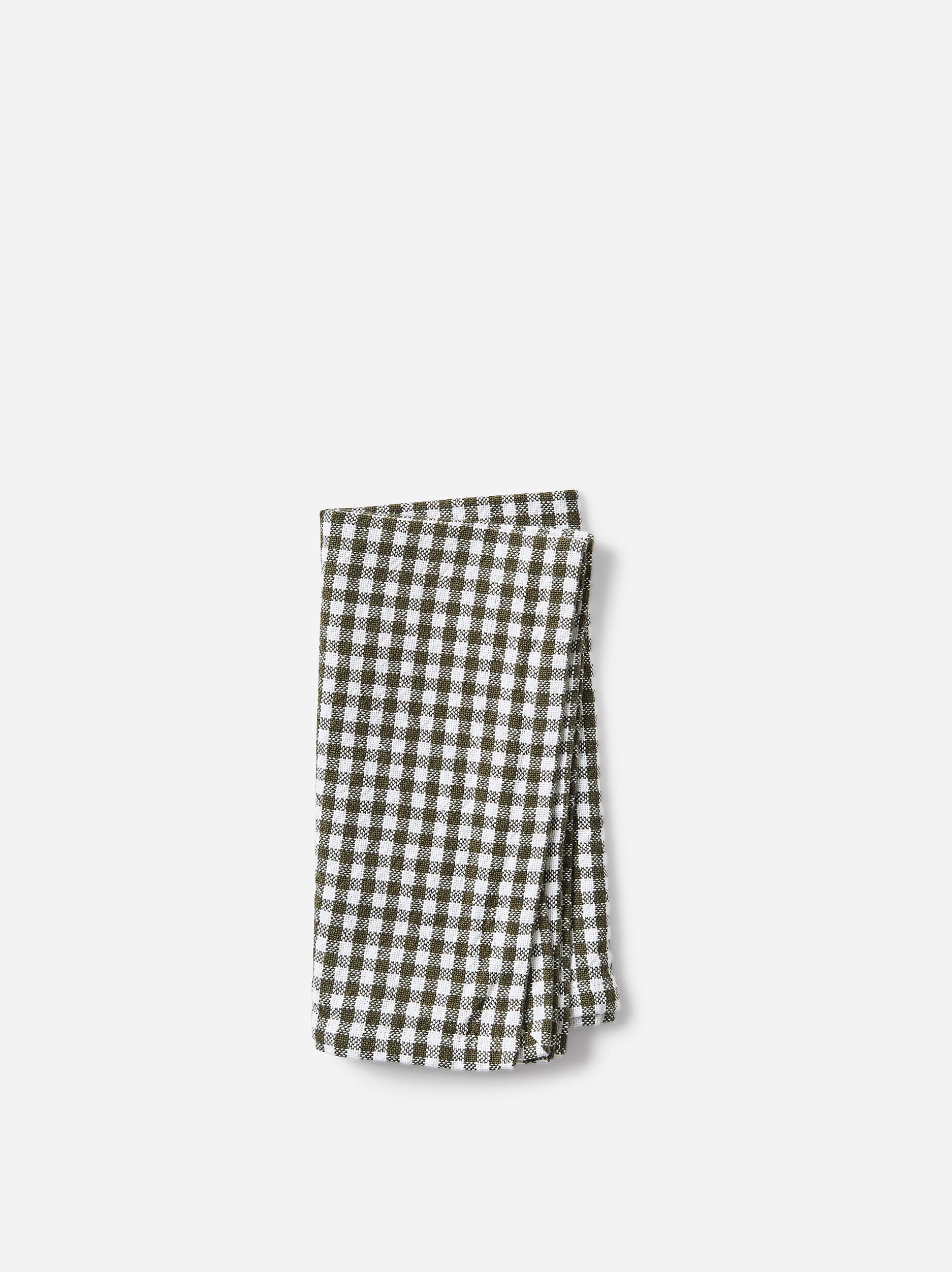 Gingham Washed Cotton Napkin