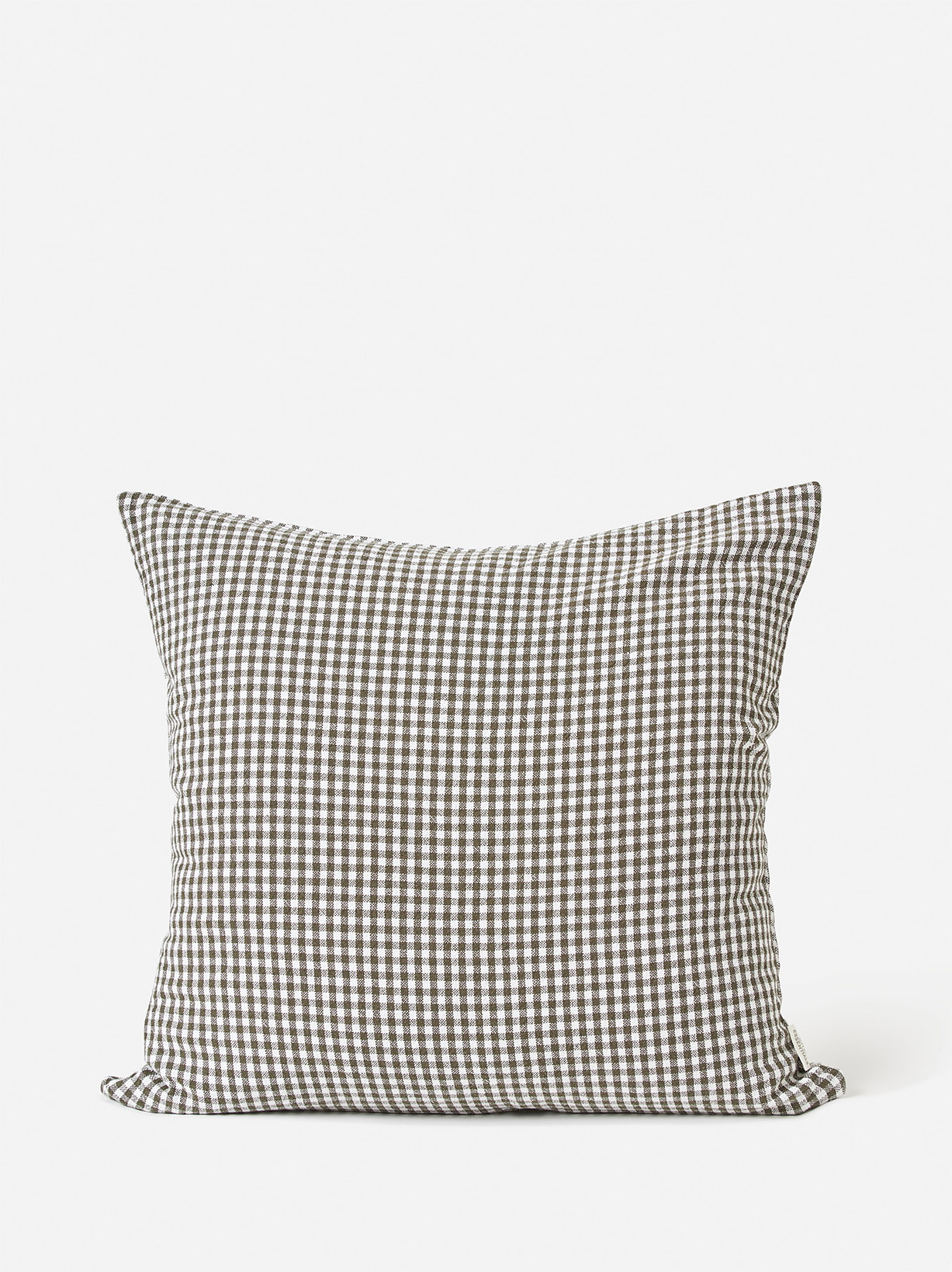 Gingham Washed Cotton Cushion Cover