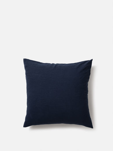 Navy Linen Euro Pillowcase