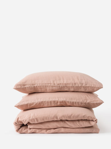Iced Tea Linen Pillowcase Pair