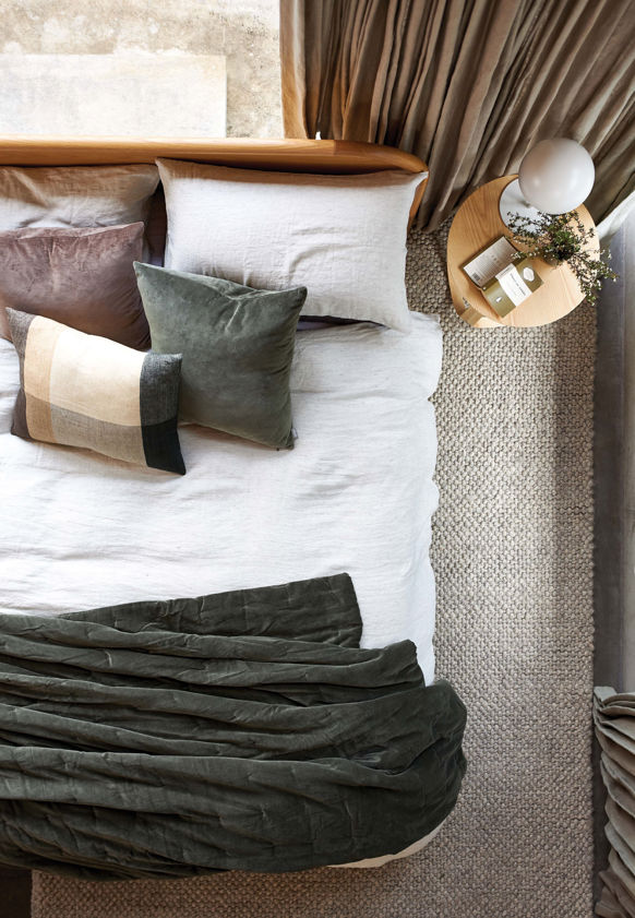Pinstripe Linen Duvet Cover