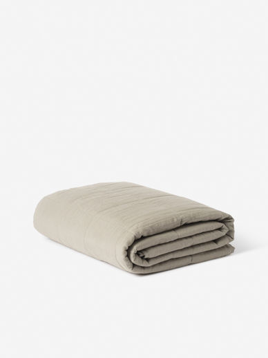 Puddle Linen Quilted Blanket