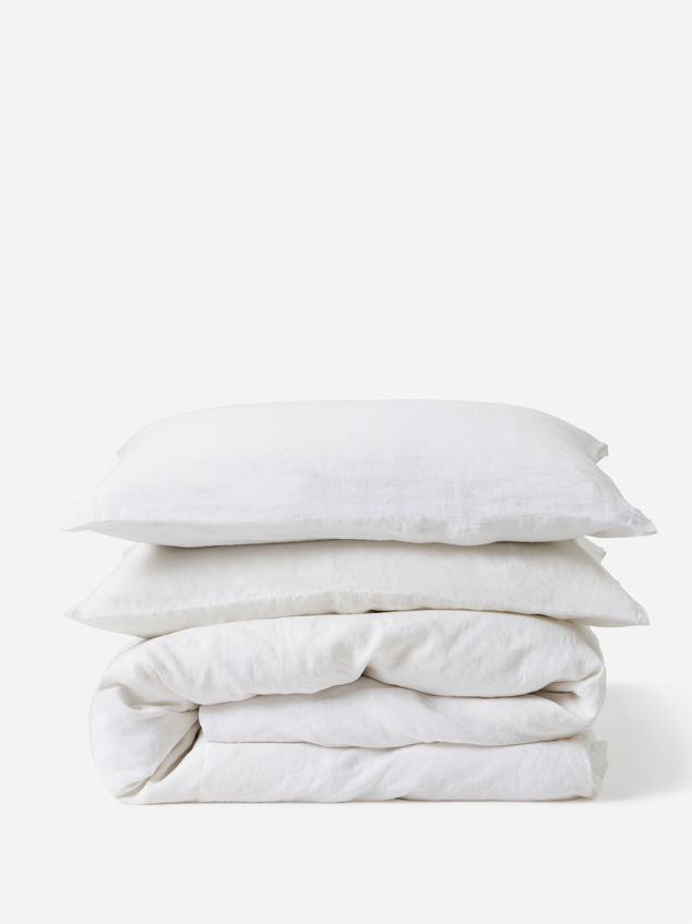 White Linen Duvet Cover