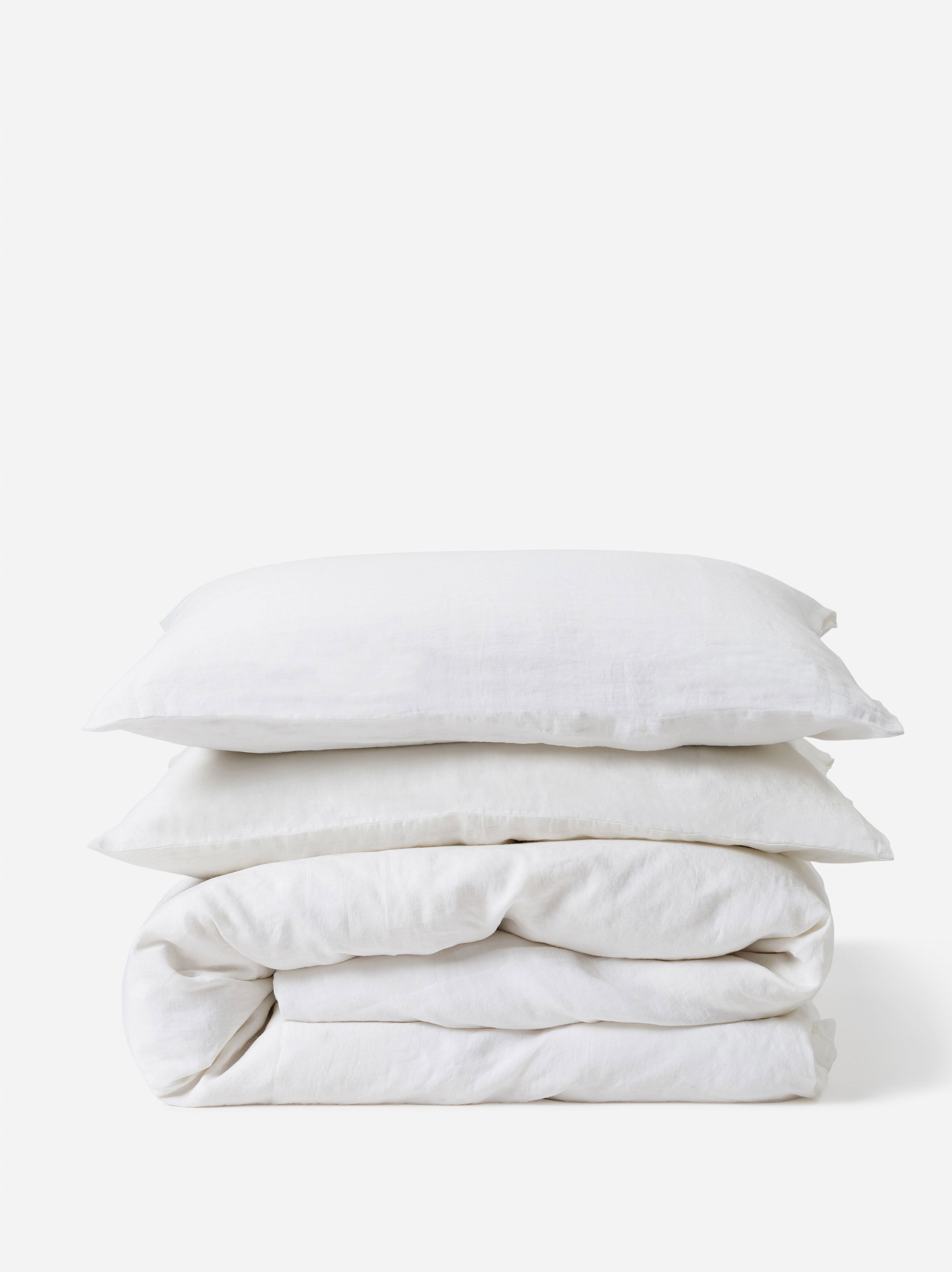 White Linen Duvet Cover
