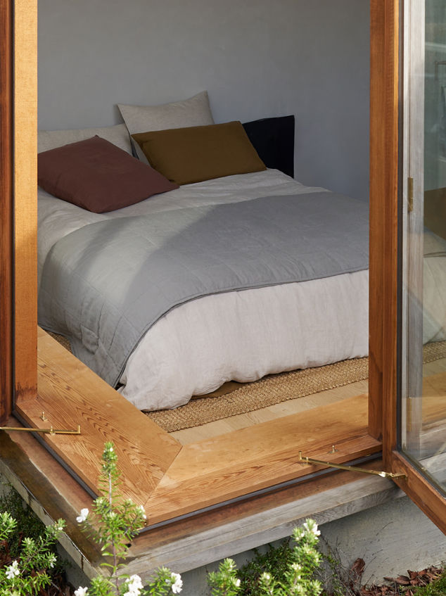 Plum Linen Euro Pillowcase