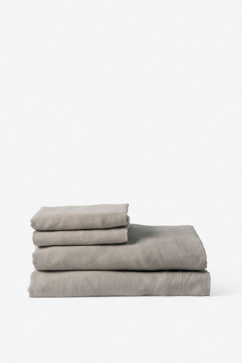 Puddle Linen Fitted Sheet