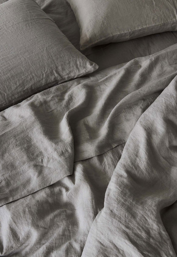 Puddle Linen Flat Sheet