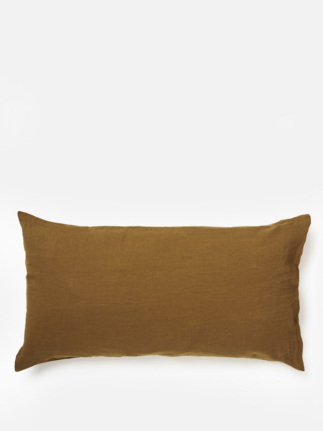 Ochre Linen Lodge Pillowcase Pair