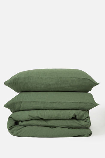 Spearmint Linen Duvet Cover