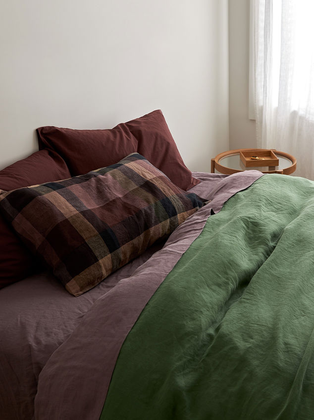 Spearmint Linen Duvet Cover