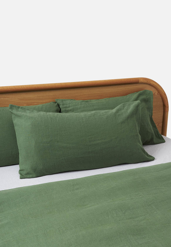 Spearmint Linen Lodge Pillowcase Pair
