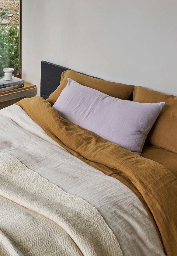 Pansy Linen Lodge Pillowcase Pair
