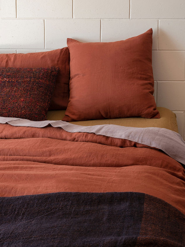 Brick Linen Euro Pillowcase