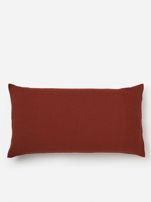 Brick Linen Lodge Pillowcase Pair