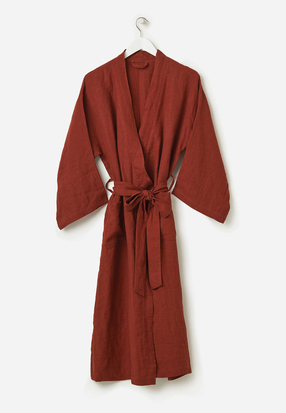 Brick Linen Robe