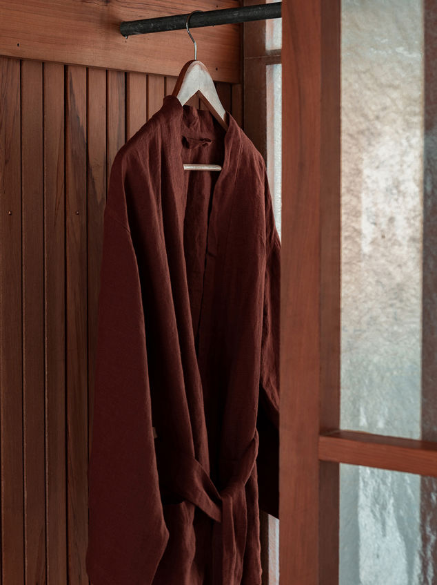 Brick Linen Robe