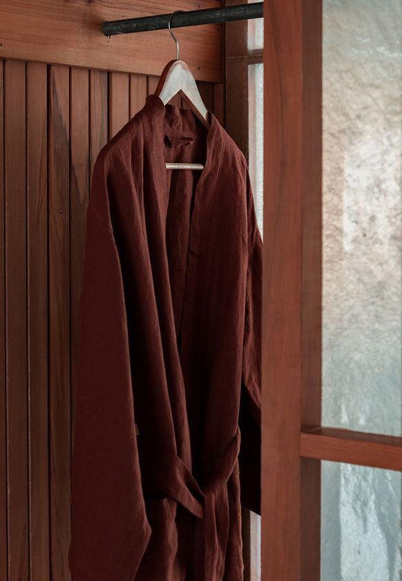 Brick Linen Robe