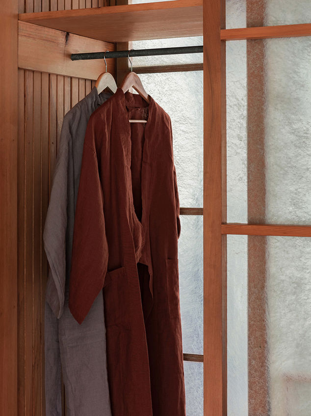 Brick Linen Robe