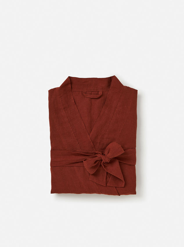 Brick Linen Robe