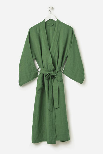 Spearmint Linen Robe
