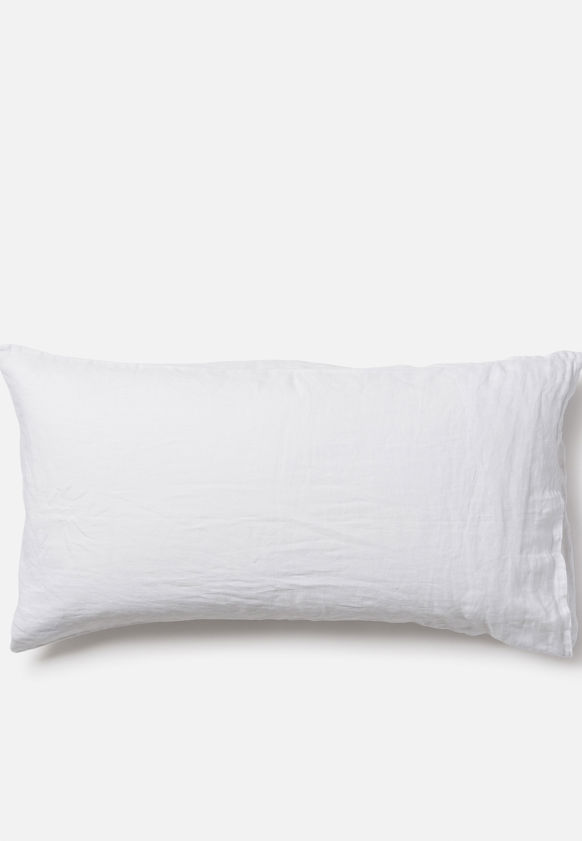 White Linen Lodge Pillowcase Pair