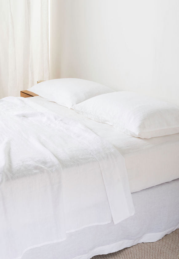 White Linen Flat Sheet