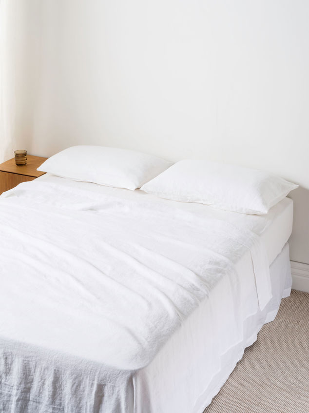 White Linen Flat Sheet