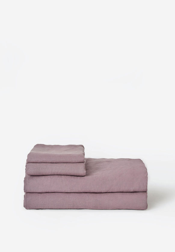 Lupin Linen Flat Sheet