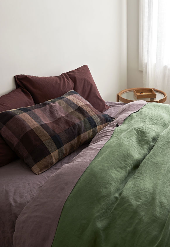 Lupin Linen Flat Sheet