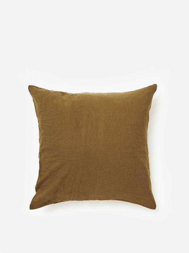 Ochre Linen Euro Pillowcase