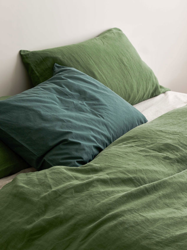 Spearmint Linen Pillowcase Pair