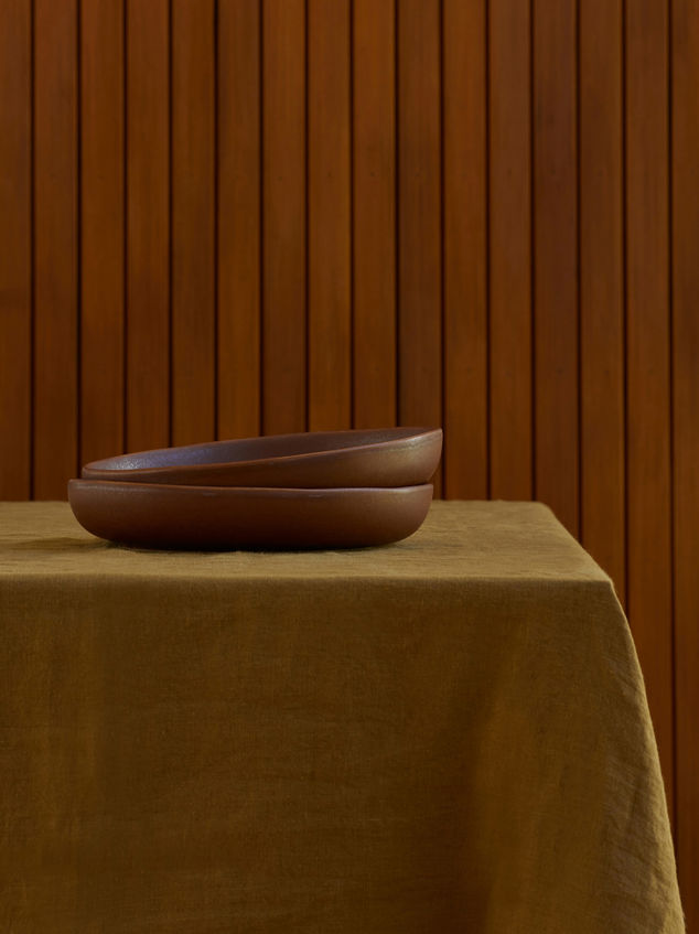 Ochre Linen Tablecloth